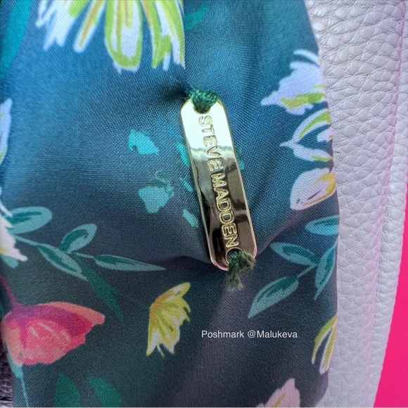 NWT 3 pcs! Steve Madden Bparker Crossbody Purse Handbag Color Mushroom Taupe - Picture 9 of 11